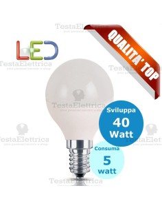 Lampadina a led  mini goccia 5 Watt E14 Rosalight