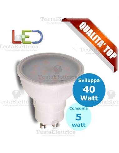 Lampada led GU10 220V 5W MR16 RosaLight