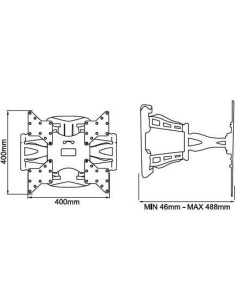 Staffa 40 - 60 Pollici SLIM Gbs 2