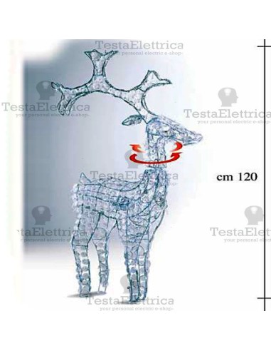 Renna natalizia a Led con Flash luci Bamby Rosawinter