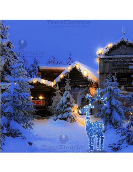 Renna natalizia a Led con Flash luci Bamby Rosawinter