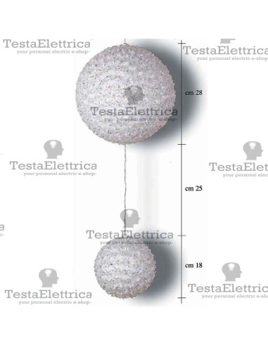 Sfera Luminosa a Led singola o doppia Rosawinter