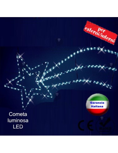 Stella cometa luminosa  a Led interno/esterno RosaChristmas