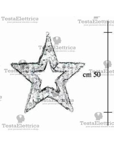 Stella luminosa a Led interno/esterno RosaChristmas 2