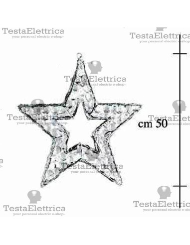 Stella luminosa a Led interno/esterno RosaChristmas
