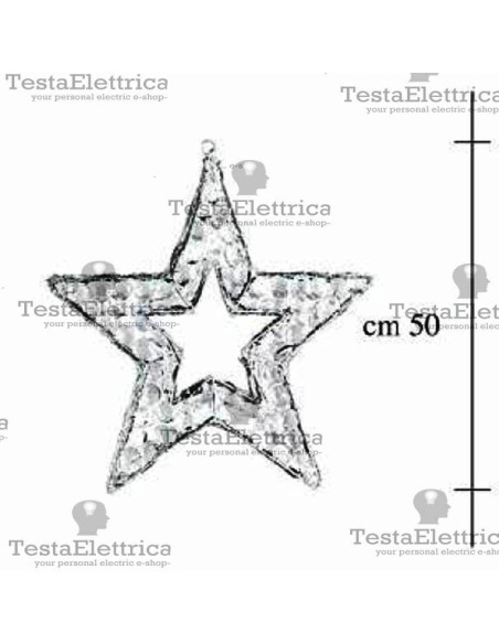 Stella luminosa a Led interno/esterno RosaChristmas