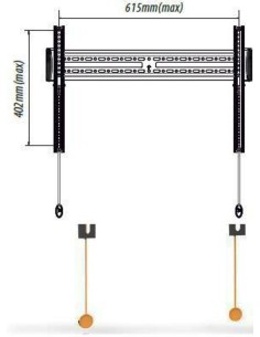 Staffa 37 a 61 Pollici fissa gbs 2