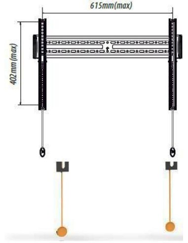 Staffa 37 a 61 Pollici fissa gbs