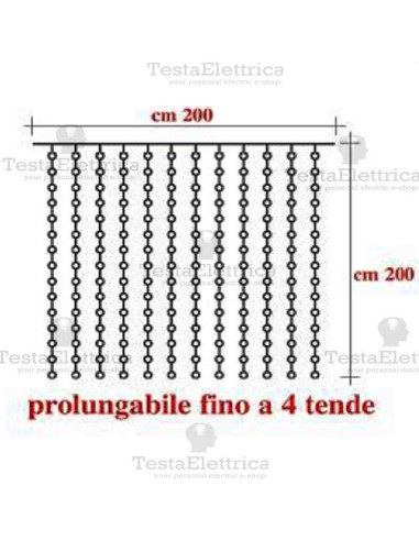 Tenda Luminosa a Led effetto nevicata  sequenziale- RosaChristmas