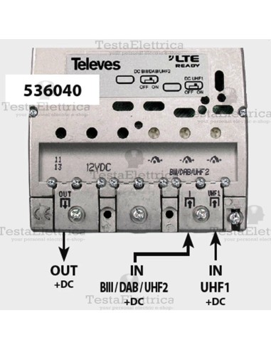 amplificatore DTT 5360 Televes da palo
