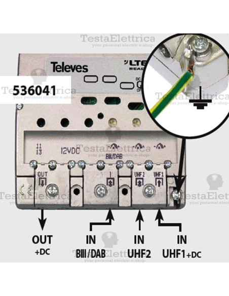 amplificatore DTT 5360 Televes da palo