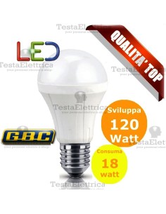 Lampadina a led  goccia 18 Watt E27 Gbc 2
