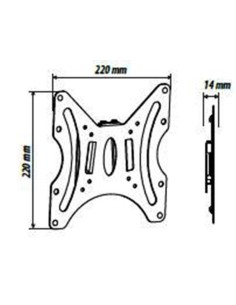 Staffa 17 - 37 Pollici fissa ultraslim Gbs 2