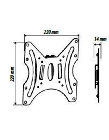 Staffa 17 - 37 Pollici fissa ultraslim Gbs