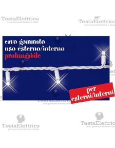 Stringa Luminosa a Led pofessionale Lunghezza 15 metri prolungabile RosaChristmas 2