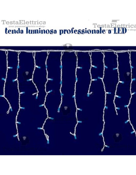 Tenda Luminosa a Led pofessionale  prolungabile RosaChristmas
