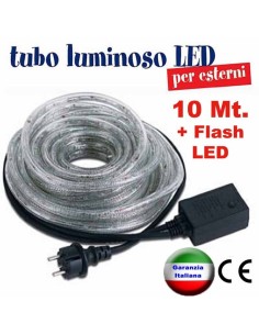 Tubo Luminoso a Led 10 metri RosaChristmas