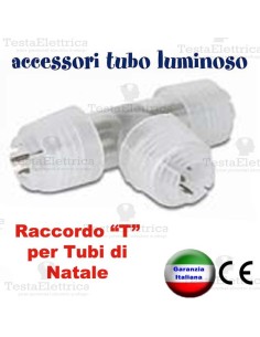 Connettore "T" per Tubo Luminoso di Natale RosaChristmas