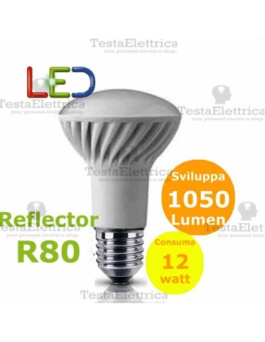 Lampada a led reflector R80 E27 12 W Wiva