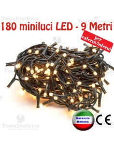 Serie da 180 minilucciole LED Bianco Caldo esterno/interno  RosaChristmas