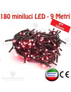 Serie da 180 minilucciole LED Glicine interno  RosaChristmas