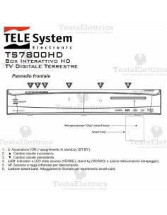 Decoder Digitale terrestre card reader FULL HD TS7800HD Telesystem 2