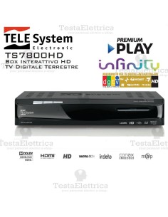 Decoder Digitale terrestre card reader FULL HD TS7800HD Telesystem
