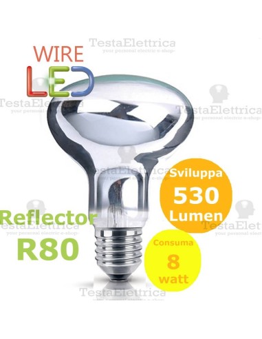 Lampada a led reflector R80 E27 9 W DGK