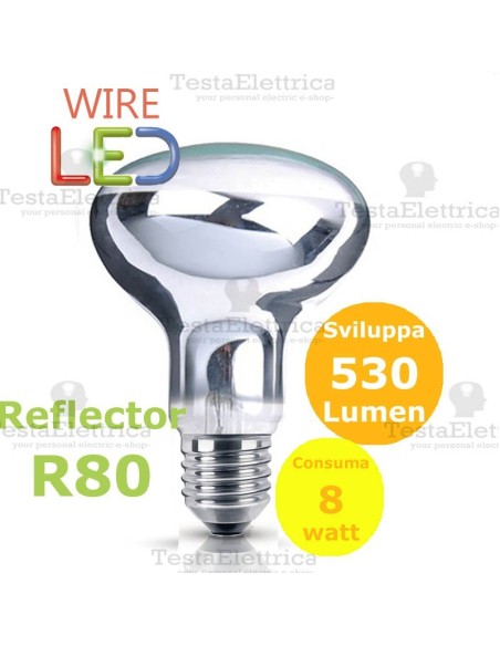 Lampada a led reflector R80 E27 9 W DGK