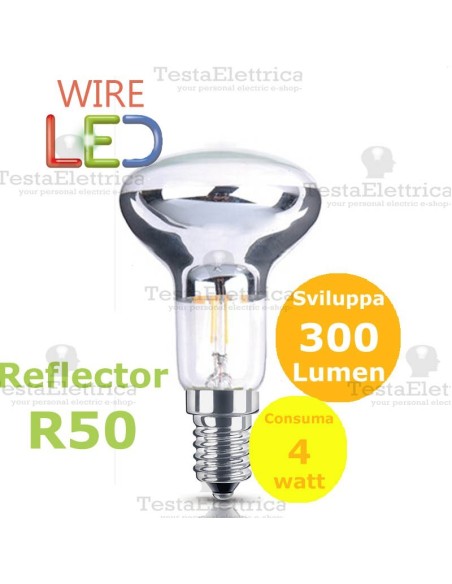 Lampada a Wireled reflector R50 E14 4 Watt DGK