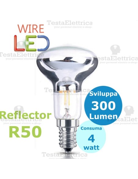 Lampada a Wireled reflector R50 E14 4 Watt DGK