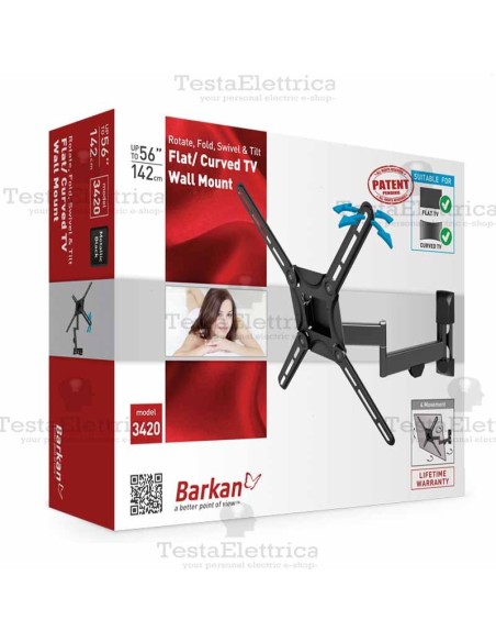 Staffa per TV curve max 56 Pollici Barkan