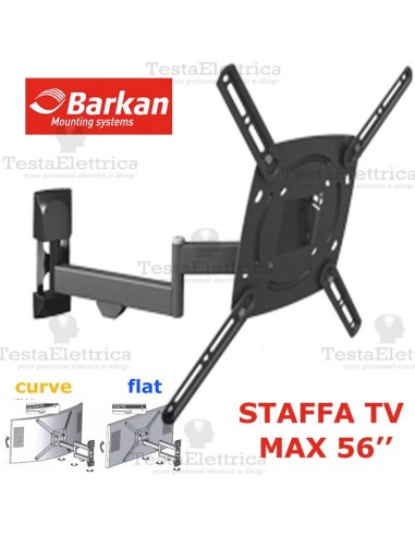 Staffa per TV curve max 56 Pollici Barkan