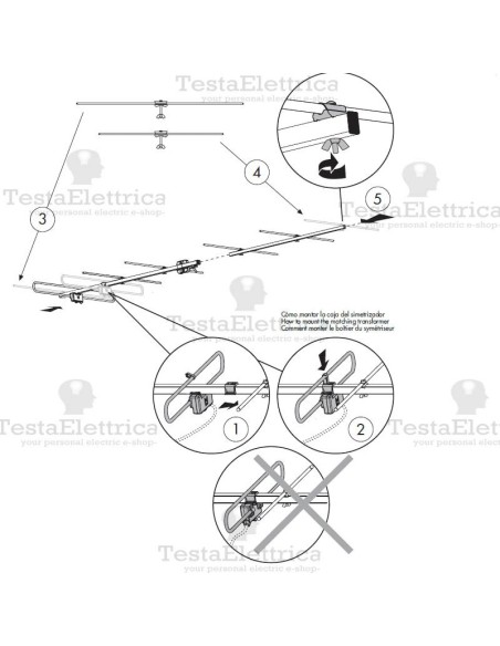 antenna DTT VHF III Banda bt-751 Alcad