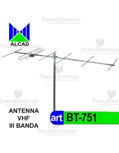 antenna DTT VHF III Banda bt-751 Alcad