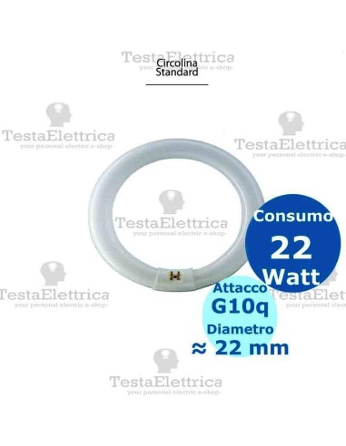 Circolina al neon 22 watt 21,5 cm T8 Standard Trifosforo Leuci