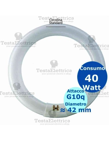 Circolina al neon 40 watt 41cm T8 Standard Trifosforo Leuci
