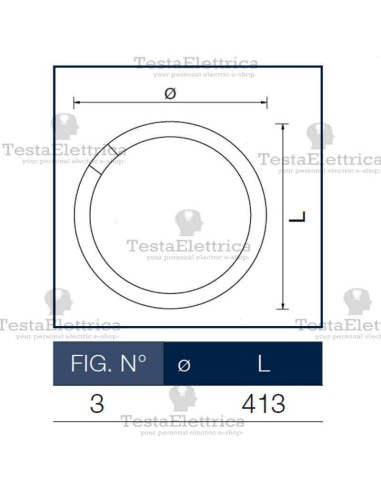 Circolina al neon 40 watt 41cm T8 Standard Trifosforo Leuci