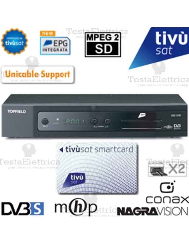 Decoder TIVUSAT sd scheda inclusa Topfield