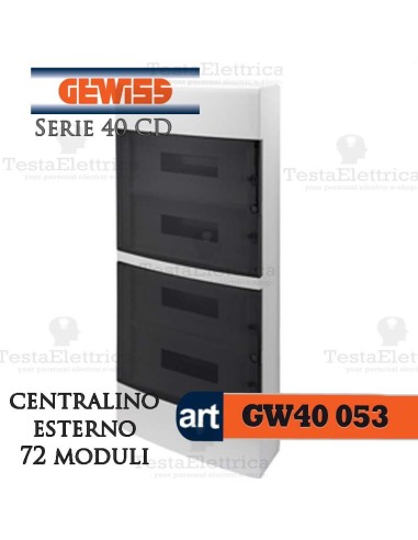 Centralino 72 moduli per quadri elettrici esterni 40053 Gewiss
