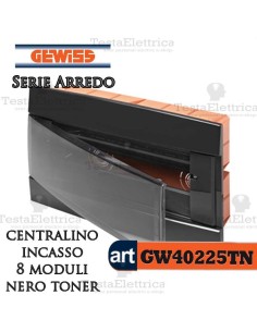 Centralino 8 moduli  per quadri elettrici incasso  Arredo Gewiss