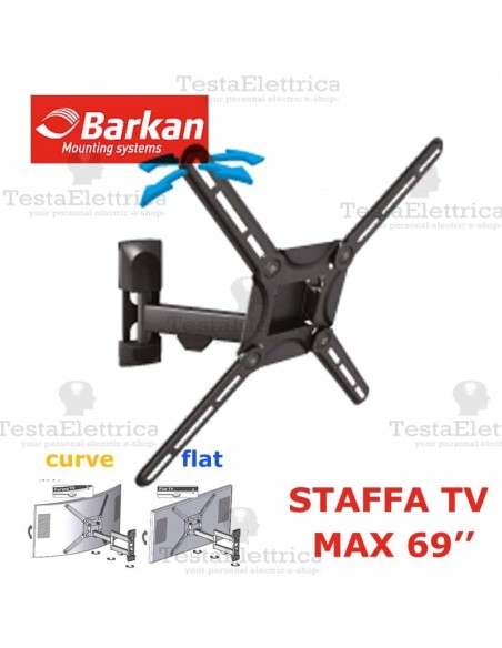 Staffa per TV curve max 69 Pollici Barkan
