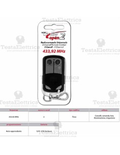 Telecomando universale programmabile autoaOpen 433 2 CH Gbs  2