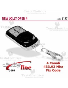 Telecomando universale programmabile Open 433 4 CH Gbs 