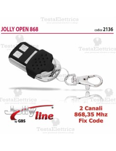 Telecomando universale programmabile Open 868 2 CH Gbs 