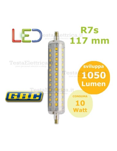 Lampada Led R7s 117 mm 10 W GBC