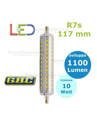 Lampada Led R7s 117 mm 10 W GBC