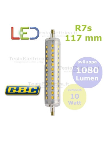 Lampada Led R7s 117 mm 10 W GBC
