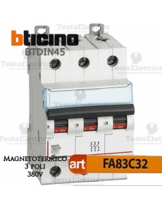 Interruttore magnetotermico 3P C32A  380V Bticino