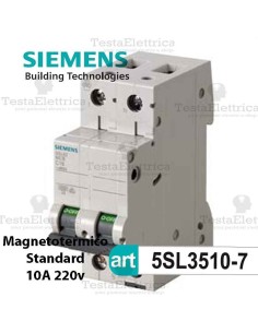 Interruttore magnetotermico 10A  220V Siemens